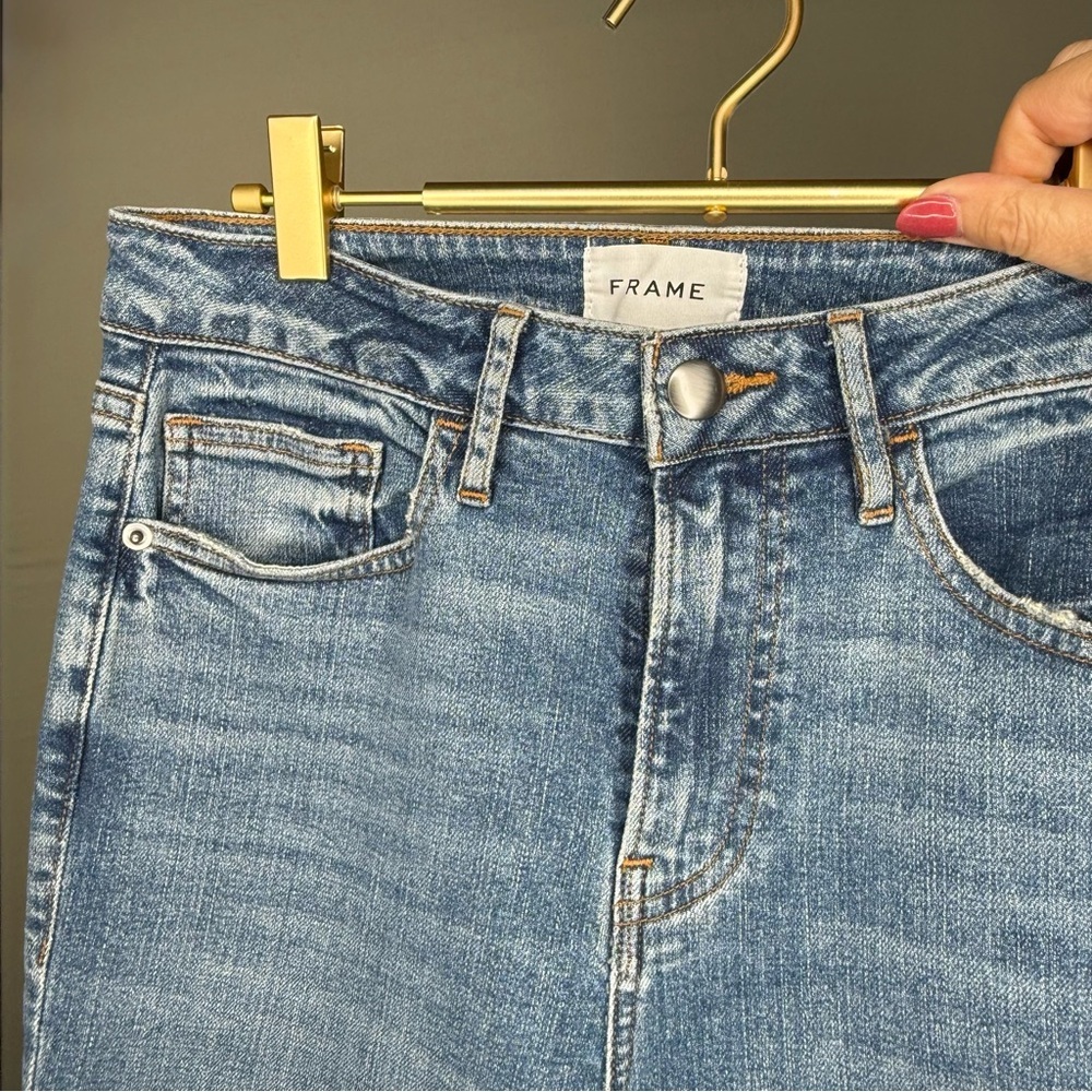 FRAME Le Crop Mini Boot Jeans – Bixby Wash – Size 27 – NWOT - Picture 6 of 13